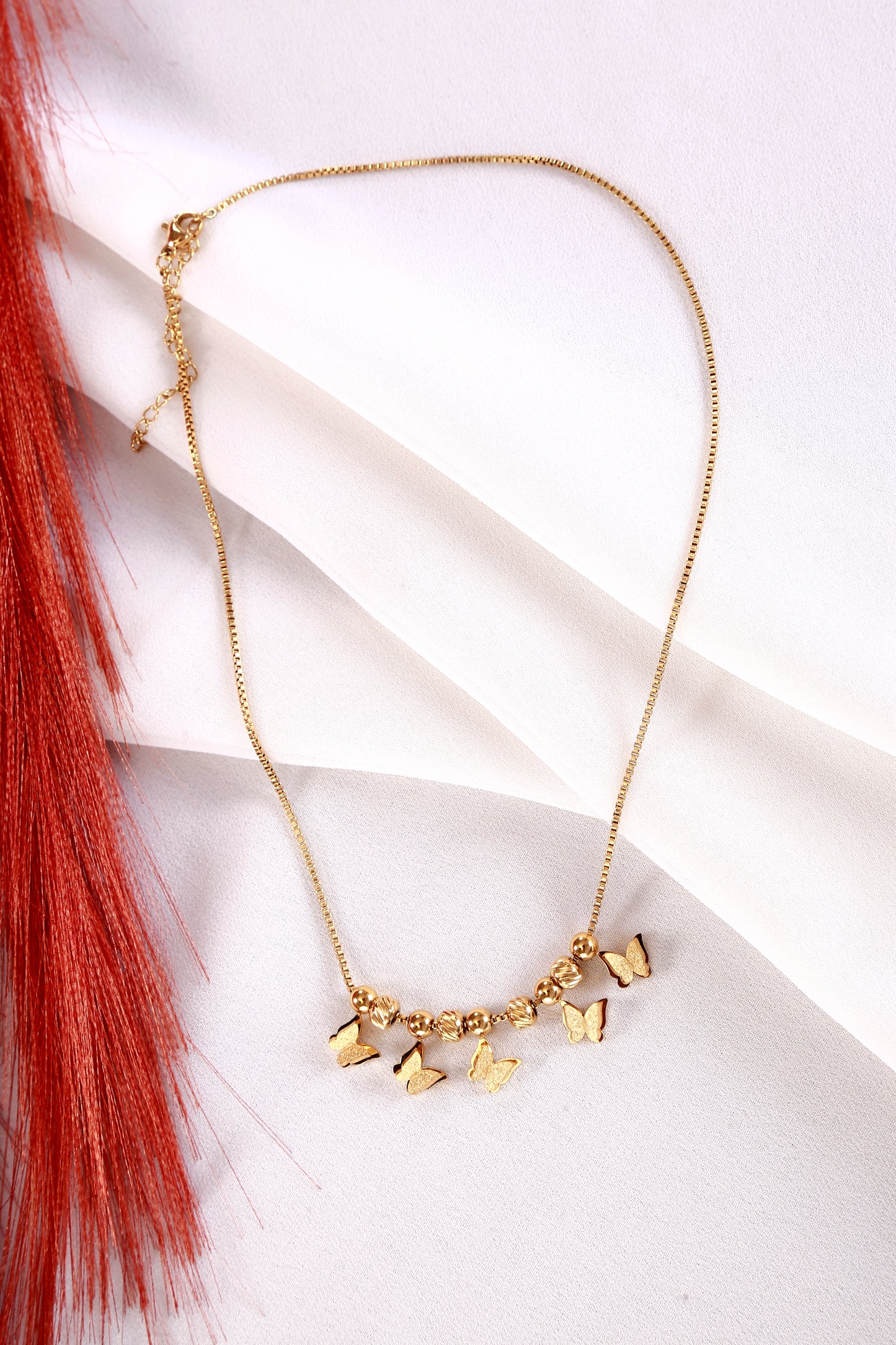Charm Butterfly Beaded Necklace