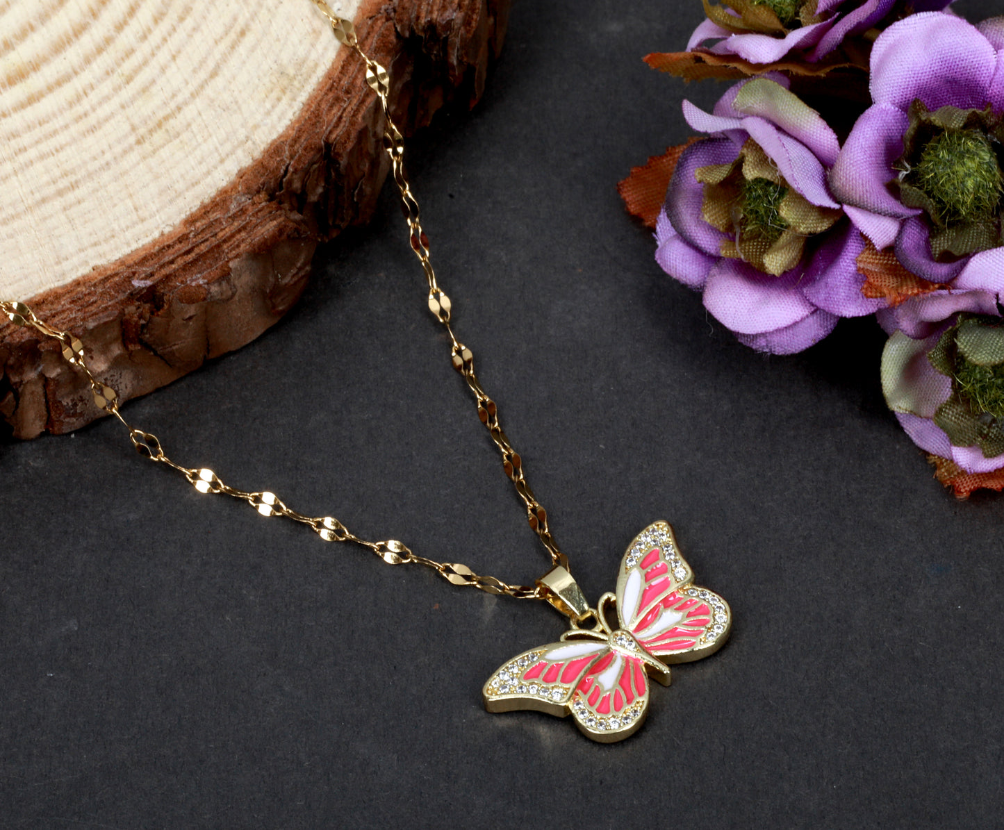 Vintage Butterfly Necklace
