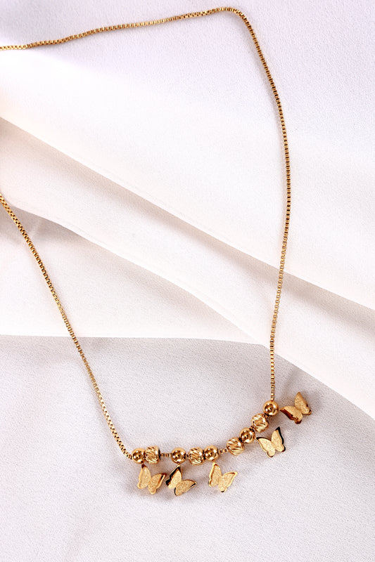 Charm Butterfly Beaded Necklace