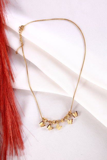 Charm Butterfly Beaded Necklace